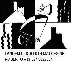 VOLI IN BIPOSTO A MALCESINE / TANDEM FLIGHTS IN MALCESINE